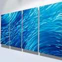 Ocean- Metal Wall Art Abstract Contemporary Modern Decor