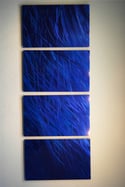 Ocean Dark Blue - Metal Wall Art Abstract Sculpture Modern Decor-