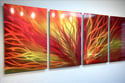 Radiant Sunset- Metal Wall Art Abstract Contemporary Modern Decor