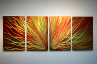 Image 1 of Radiant Sunrise- Metal Wall Art Abstract Contemporary Modern Decor