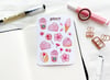 Cherry Blossom Sweets Sticker Sheet