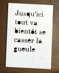 Pochoir "Jusqu'ici"