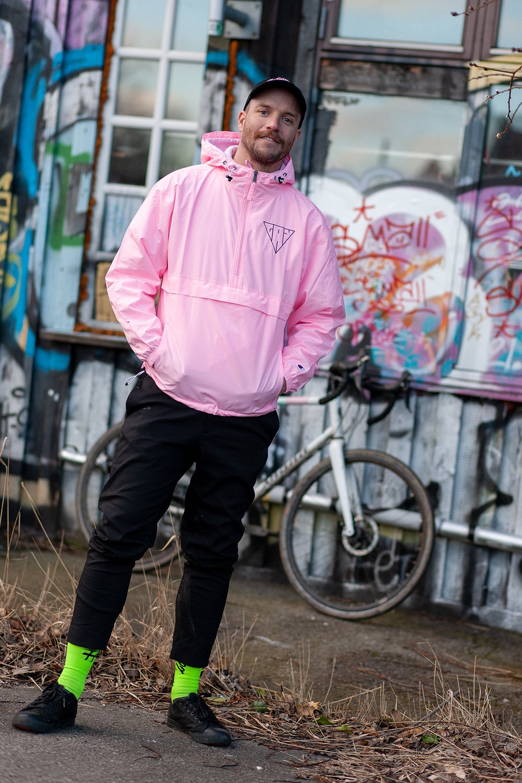 pink champion windbreaker