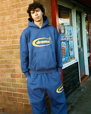 Drama Call Blue and Yella Hood + Bottoms (Full Tracksuit)