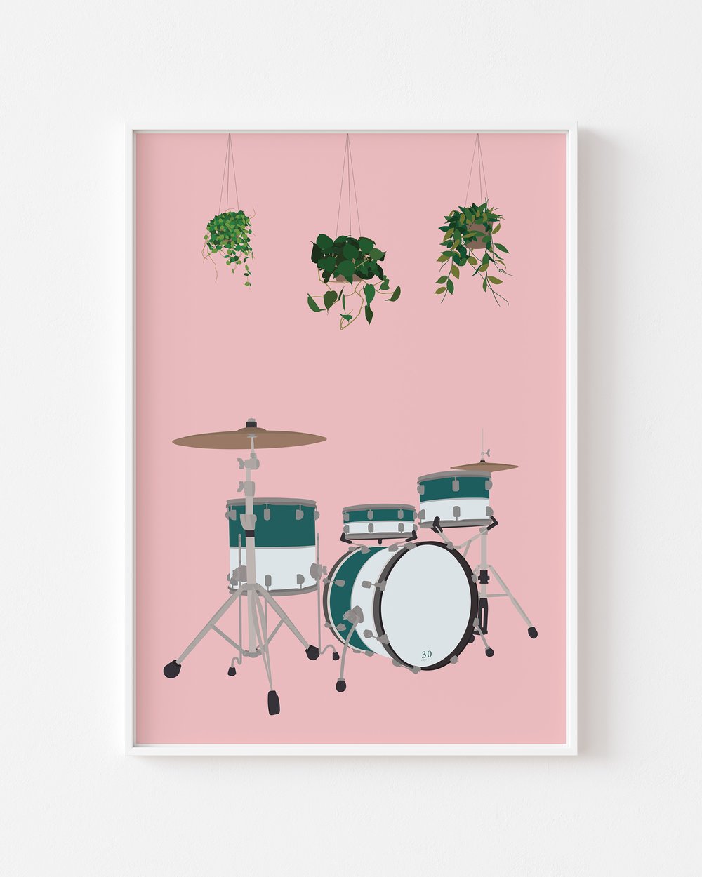 Image of Drum Kit Houseplant Print