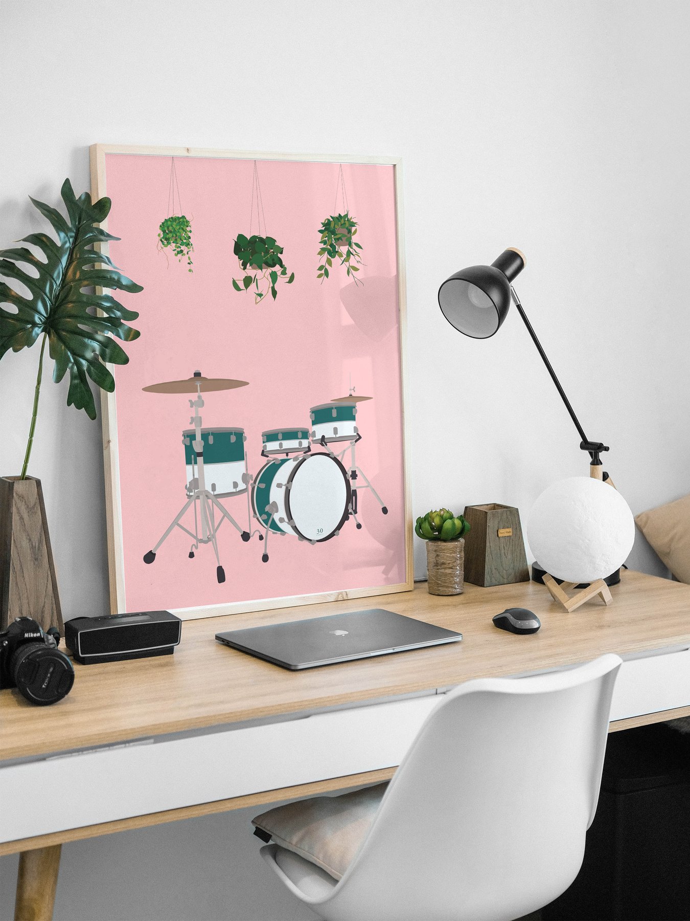 Image of Drum Kit Houseplant Print