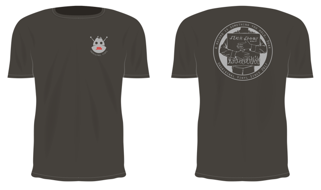 T-Shirt Dark Gray W/ Light Gray Ink