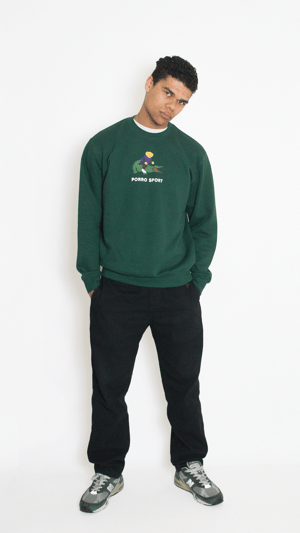 LAPORRO CREWNECK OILY GREEN