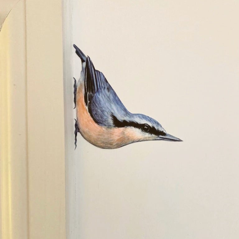 Image of Nigel Nuthatch ~ Removable Wall sticker