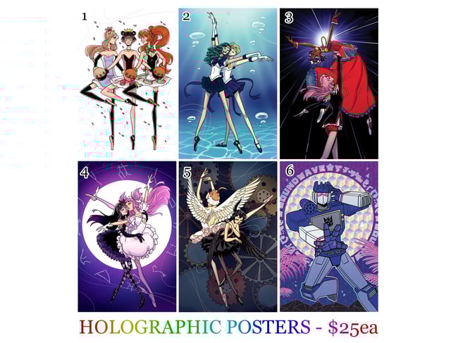 11x17 Rainbow Holographic Poster Prints