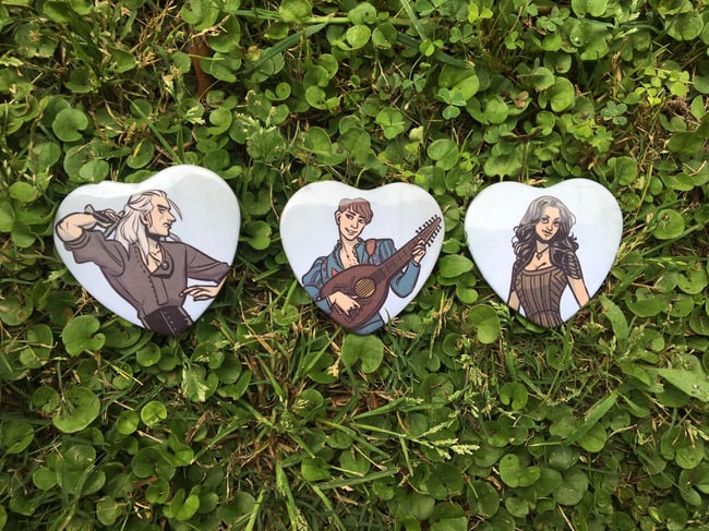 Witcher Heart Button