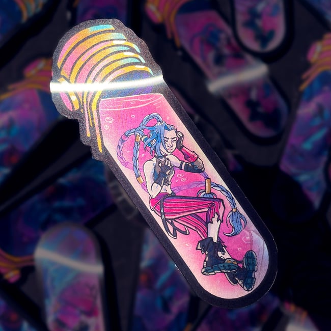 Arcane Jinx & Silco Shimmer Lenticular Sticker
