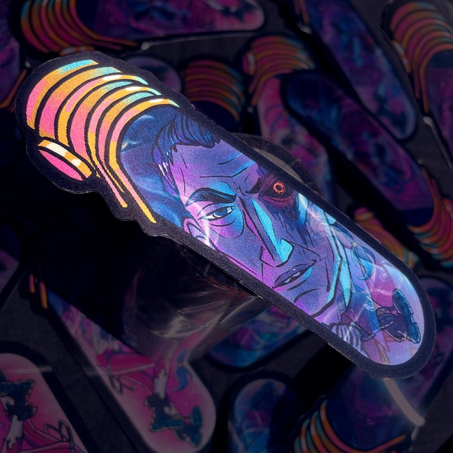 Arcane Jinx & Silco Shimmer Lenticular Sticker