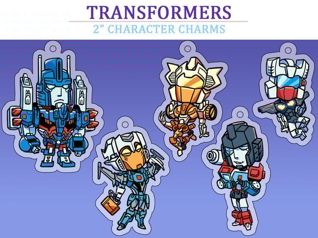 Transformers Character Charms