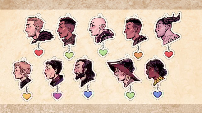 Dragon Age Shipping Charms