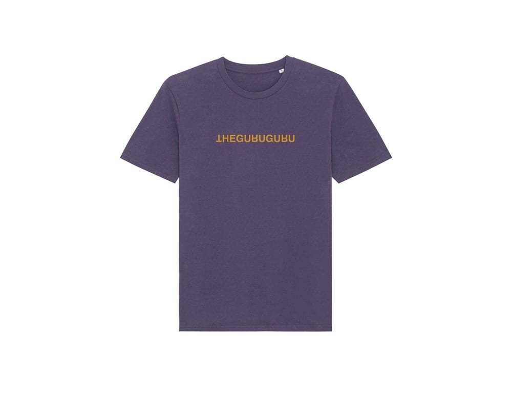 Image of INDIGO HUSH T-SHIRT EMBROIDERED SMALL LOGO