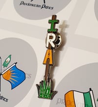 IRA Signpost Pin Badge.