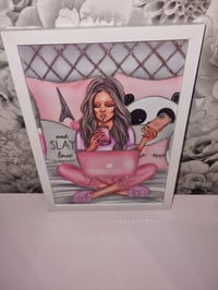 Image 2 of PINK GLAM LIQUID GLITTER GLOSSY PRINT