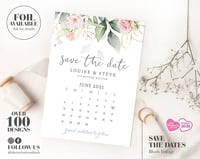 Blush Gold Leaf Save the Date