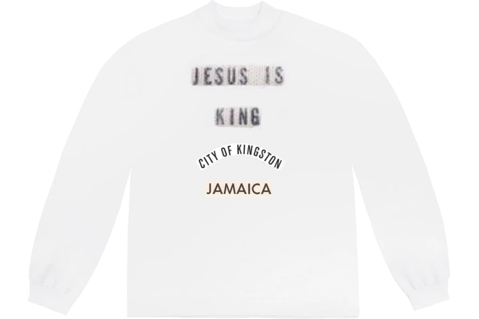 印象のデザイン Jesus Jamaica Jesus Is Kanye Is West King Orange