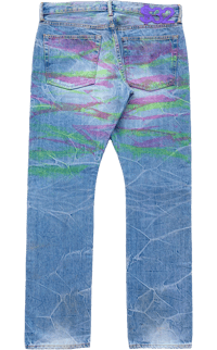 Image 2 of '08 Swagger "Neon Whisker" Denim