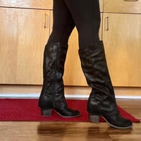 Image 3 of Black Boots with Heels + Autograph