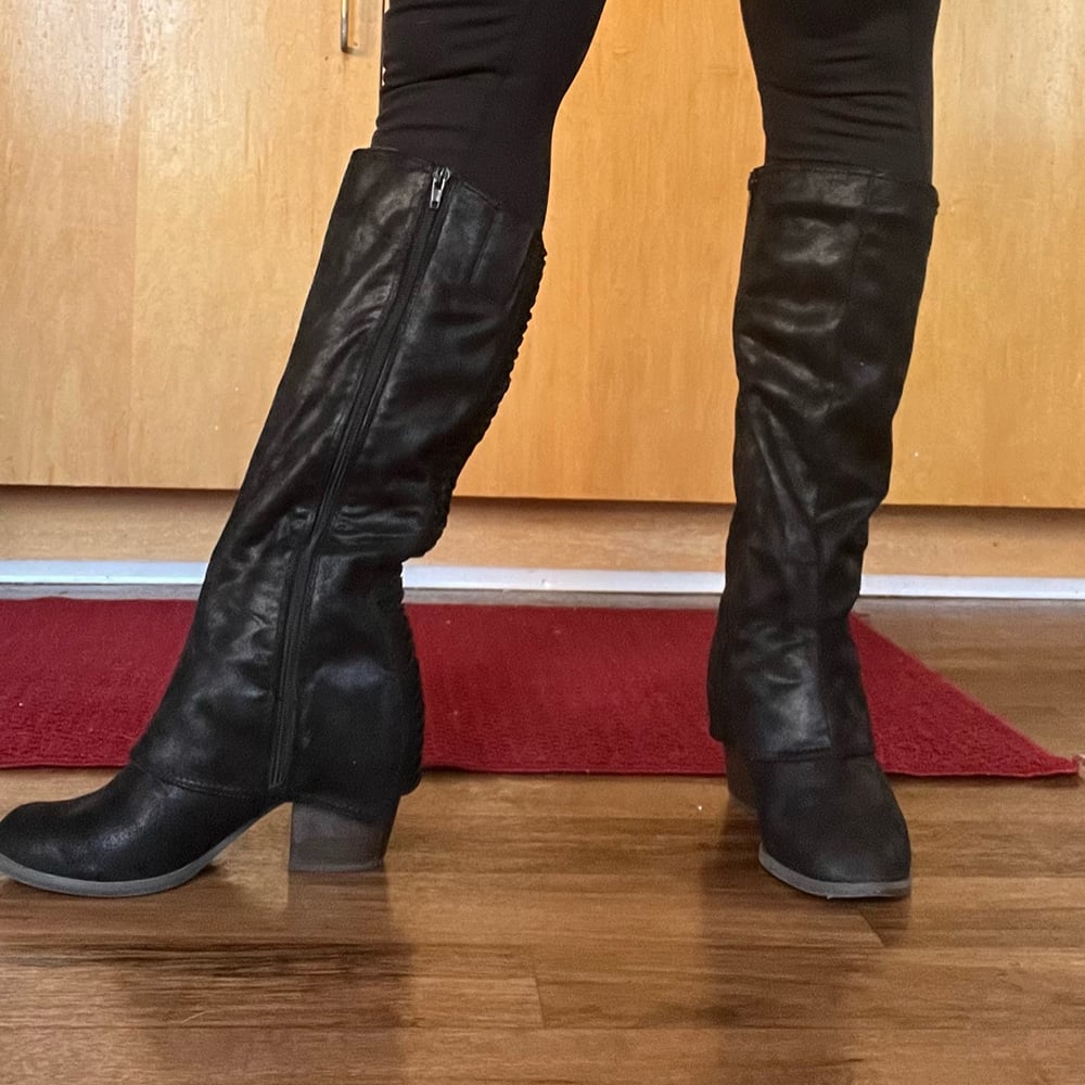 Fergalicious riding boots best sale