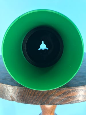 Image of Burlington Recording Professional Green 1/4" NAB Hub Adapters with Aluminum Trumpet (PAIR)