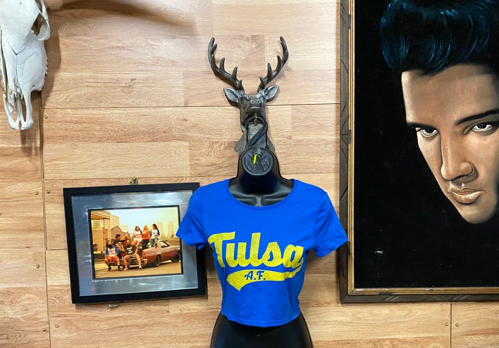 TULSA AF ROYAL CROP TOP