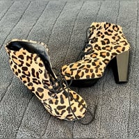 Image 3 of Worn Cougar High Heel Boots + Free Signed 8x10