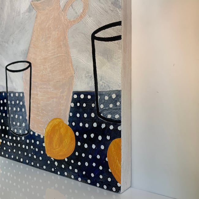 apricots and terracotta jug~original 