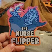 Large 5" Nurse Flipper Surf Sticker 