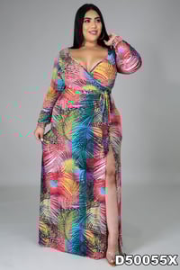 Image 1 of Palm tree skirt set