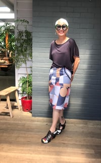 Image 1 of KylieJane pocket skirt-geo