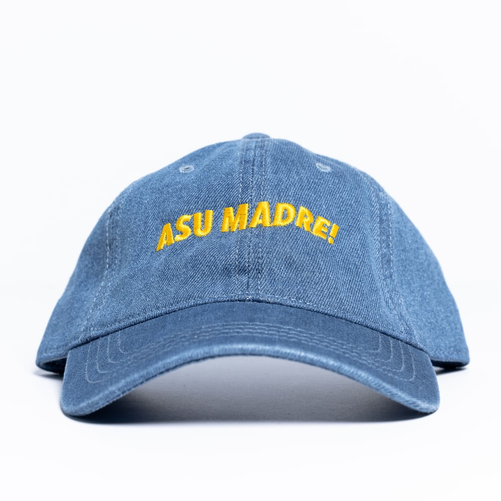 Image of Asu Madre! Denim Dad Hat Yellow