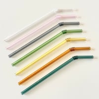 Image 1 of Reusable Glass Straws - Nomatiq