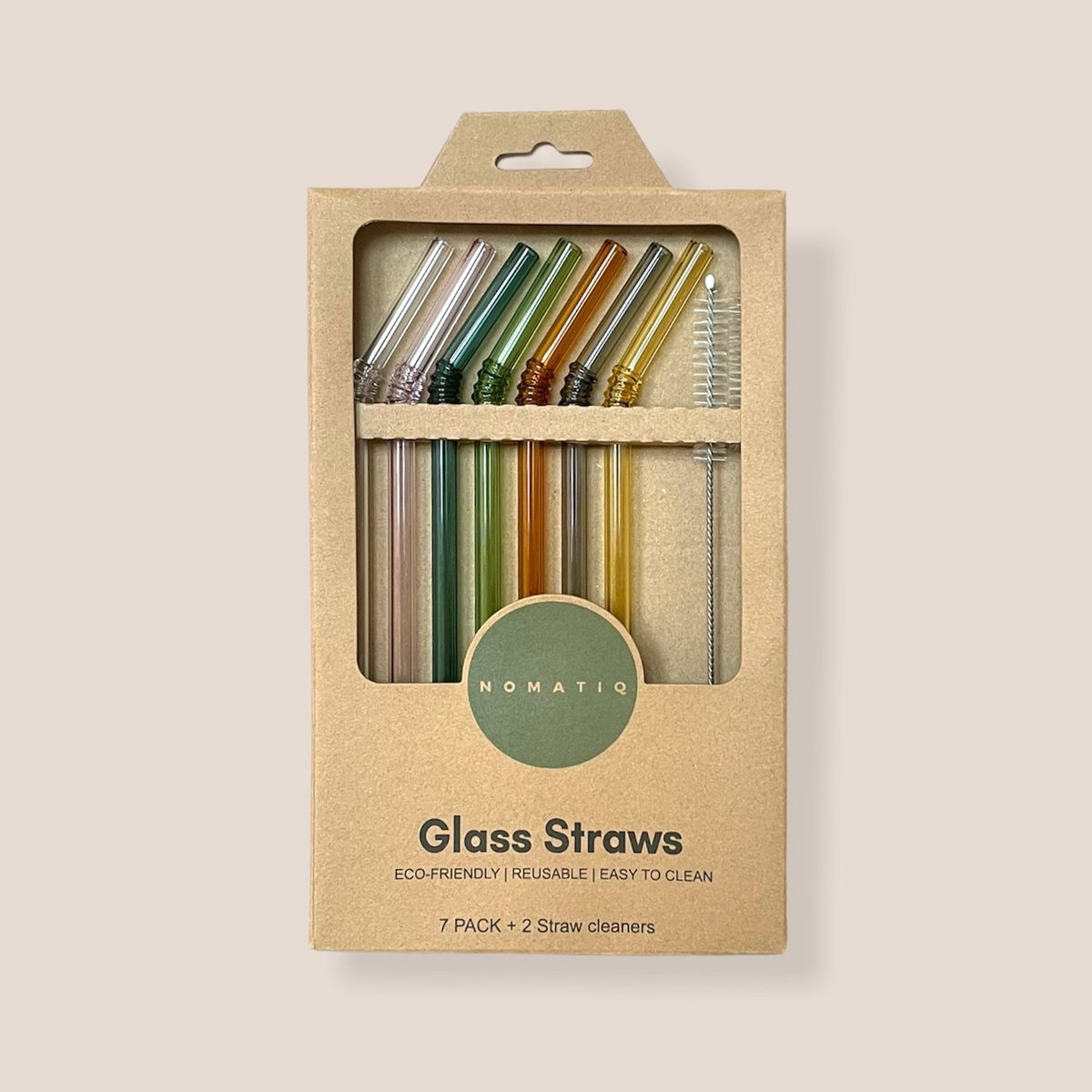 Image of Reusable Glass Straws - Nomatiq