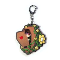 Image 1 of Flowey and Chara Coffin Charm