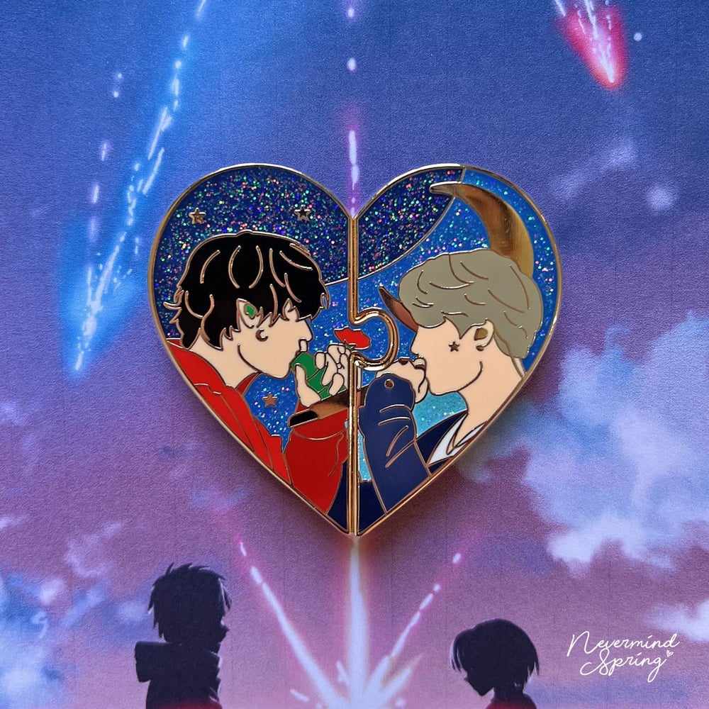 [SET] Vmin Soulmates Enamel Pin ⭐️🌙