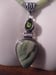 Image of LARSONITE PERIDOT PENDANT NECKLACE WITH JADE BEADS, HEMATITE CUBES AND CRYSTAL BEADS