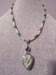 Image of LARSONITE PERIDOT PENDANT NECKLACE WITH JADE BEADS, HEMATITE CUBES AND CRYSTAL BEADS