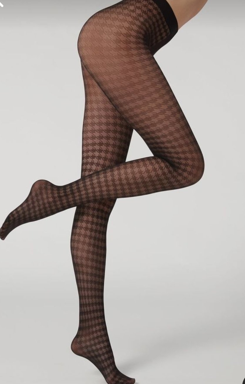 Houndstooth tights clearance