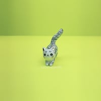 Image 5 of Gray tabby cat figurine