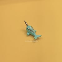 Image 4 of Green narwhal figurine