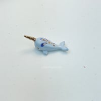 Image 4 of Blue narwhal figurine 