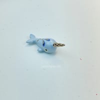 Image 5 of Blue narwhal figurine 