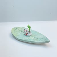 Image 3 of Kitsune fox leaf ring dish