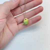 Image 1 of Green budgie necklace 