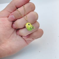 Image 2 of Green budgie necklace 