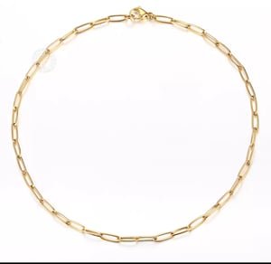 Image of 18" Paperclip Chain Necklace 